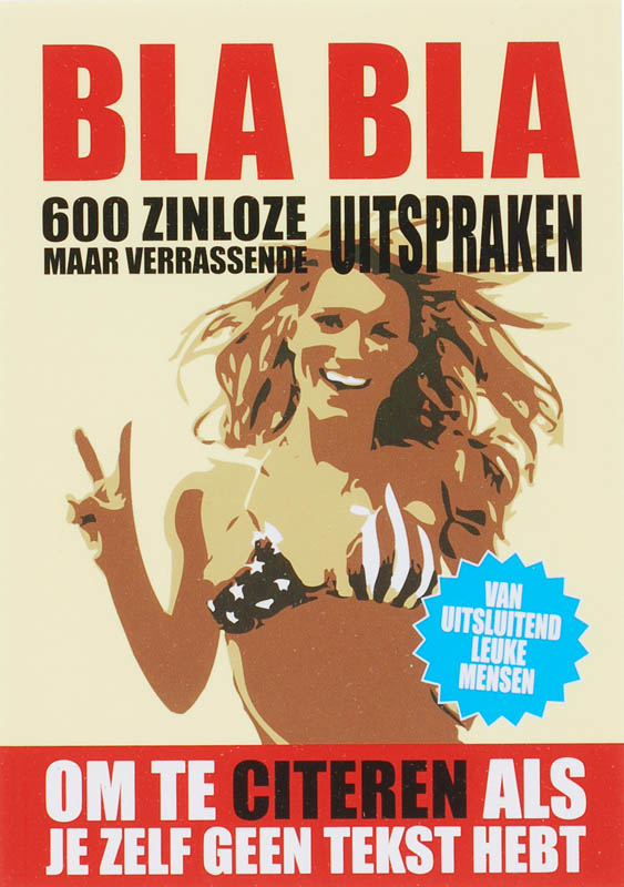 Omslag van BLA BLA Uitspraken