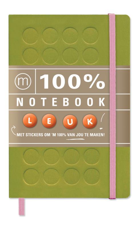 Omslag van 100% Notebook small green