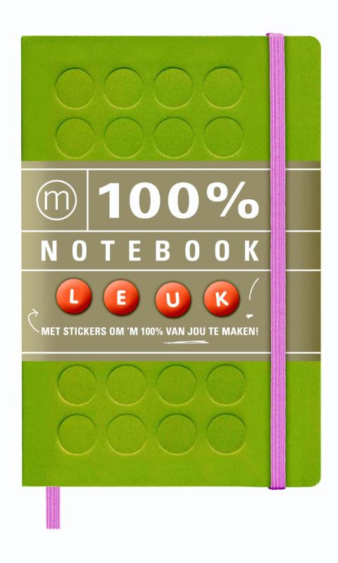 Omslag van 100% Notebook small green (6 ex.)