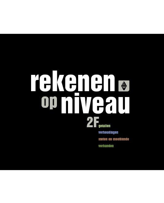Omslag van Rekenen op niveau 2F