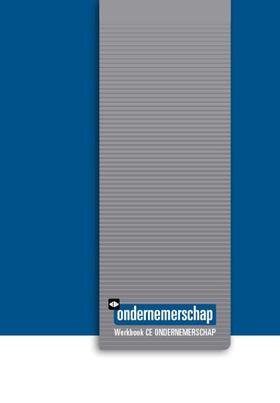 Omslag van Werkboek ce ondernemerschap