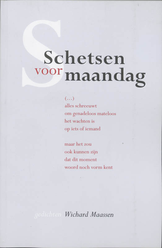 Omslag van Schetsen voor maandag