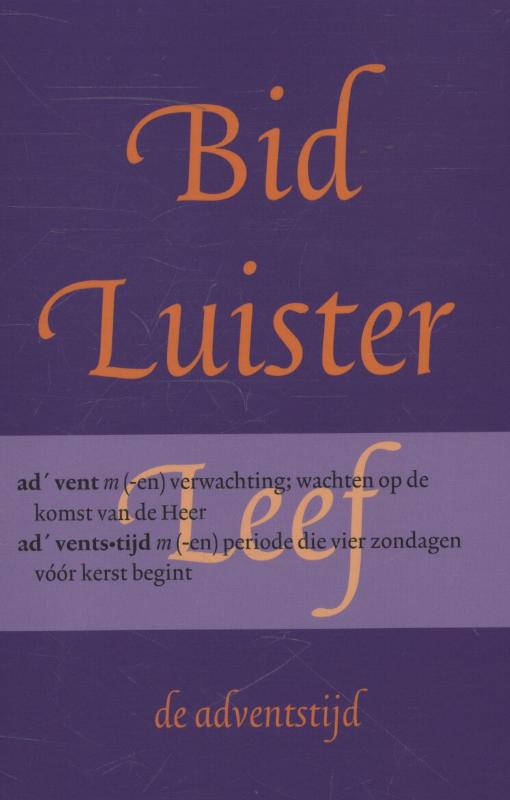 Omslag van Bid, luister, leef de adventstijd