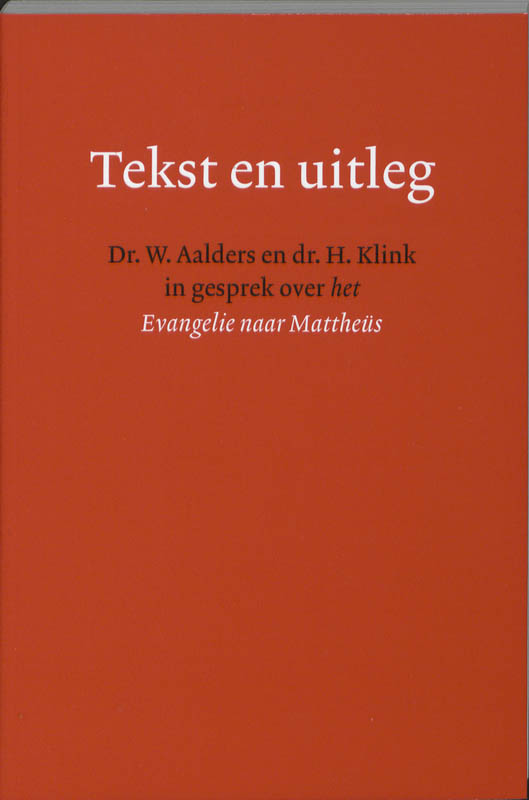 Omslag van Tekst en uitleg