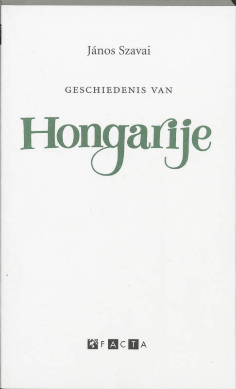 Omslag van Geschiedenis van Hongarije