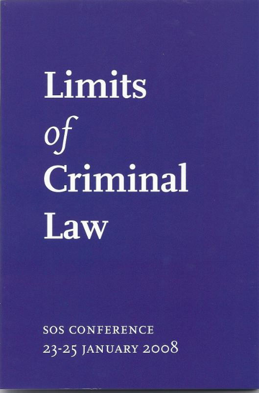 Omslag van Limits of Criminal Law