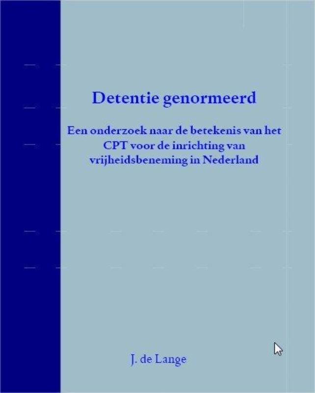 Omslag van Detentie genormeerd