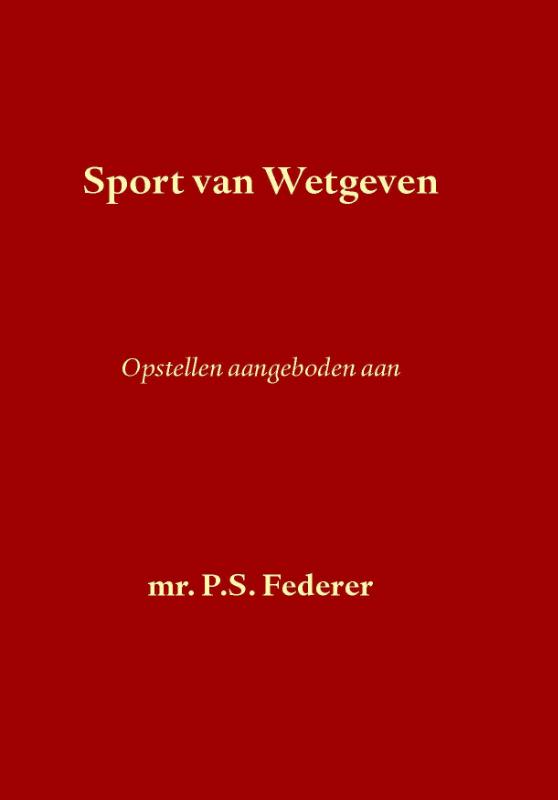Omslag van Sport van wetgeven