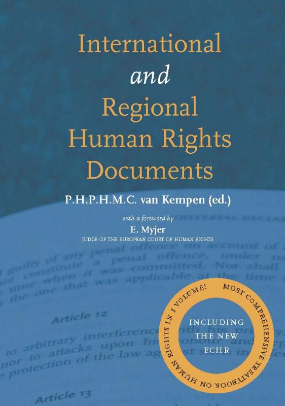 Omslag van International and regional human rights documents