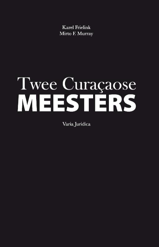 Omslag van Twee Curaçaose meesters