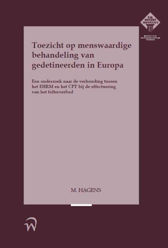 Omslag van Toezicht op menswaardige behandeling van gedetineerden in Europa
