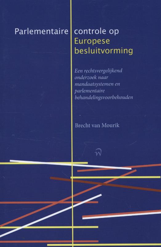 Omslag van Parlementaire controle op Europese besluitvorming