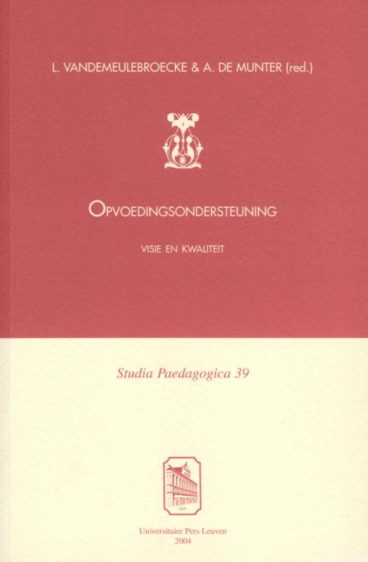 Omslag van OPVOEDINGSONDERSTEUNING