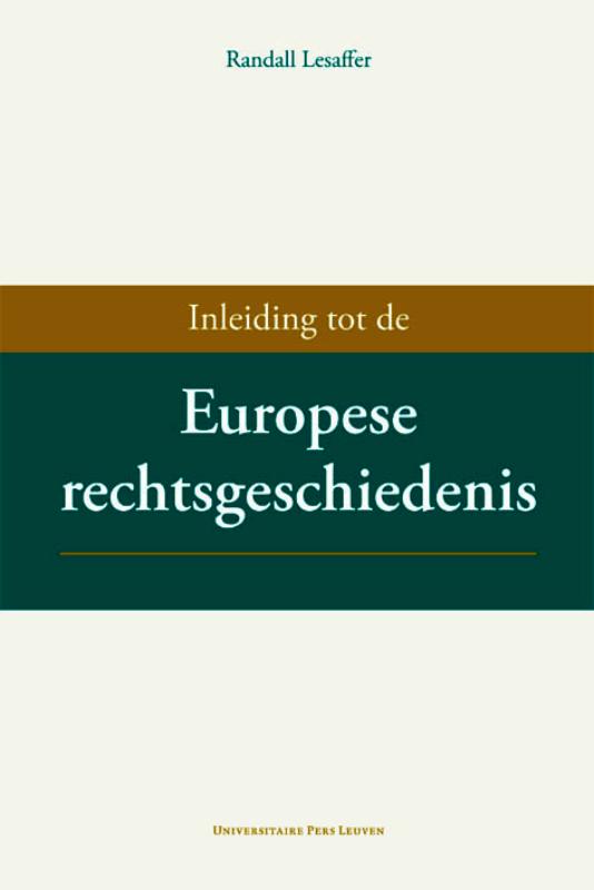 Omslag van Inleiding tot de Europese rechtsgeschiedenis