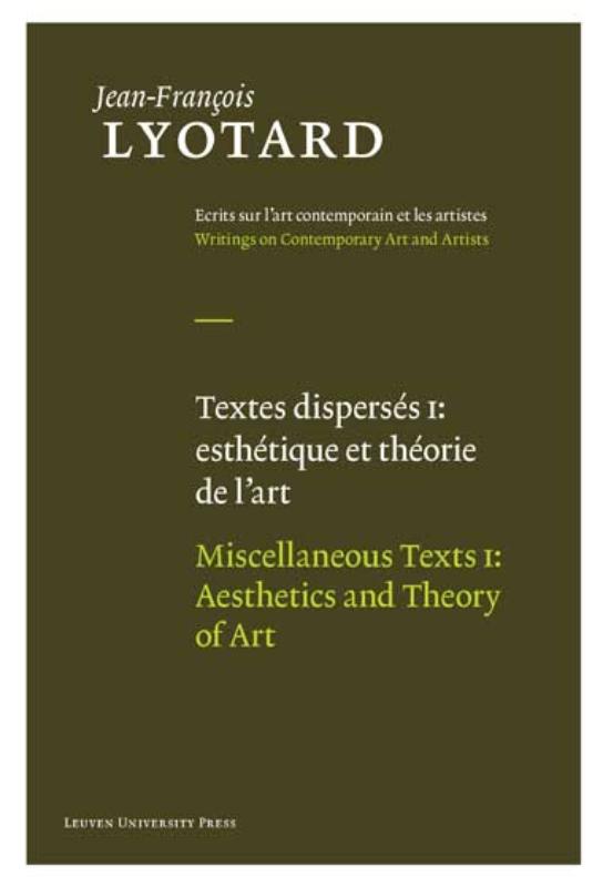 Omslag van 1 esthetique et theorie de l'art / aesthetics and theory of art