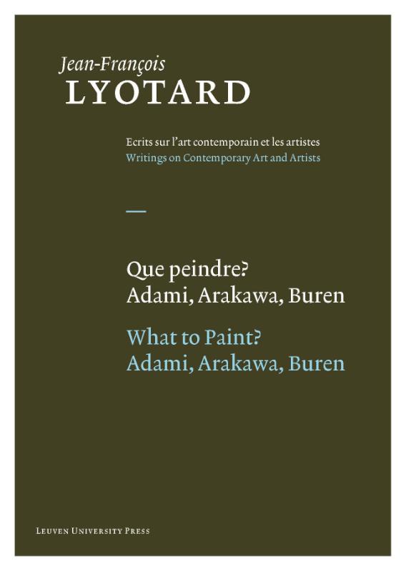 Omslag van Que peindre? / what to paint?