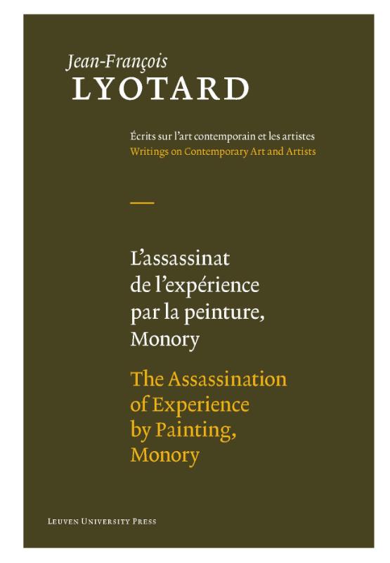 Omslag van L'assassinat de lexperience par la peinture, Monory