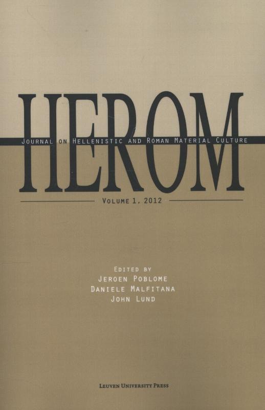 Omslag van 1-2012 Journal on Hellenistic and Roman material culture