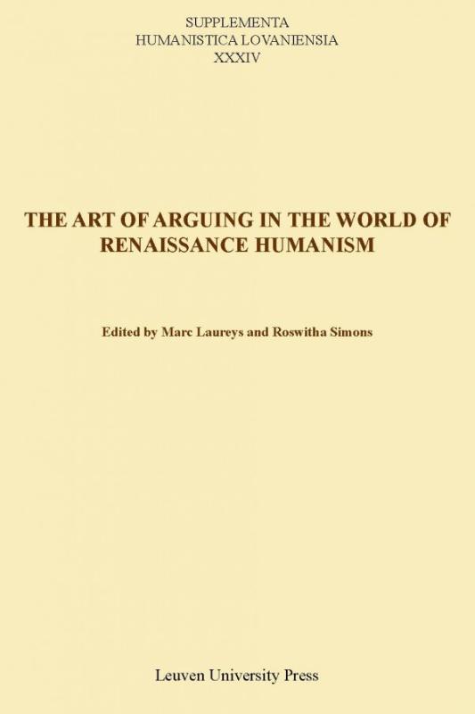 Omslag van The art of arguing in the world of renaissance humanism