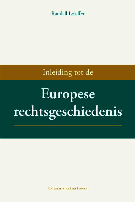 Omslag van Inleiding tot de Europese rechtsgeschiedenis