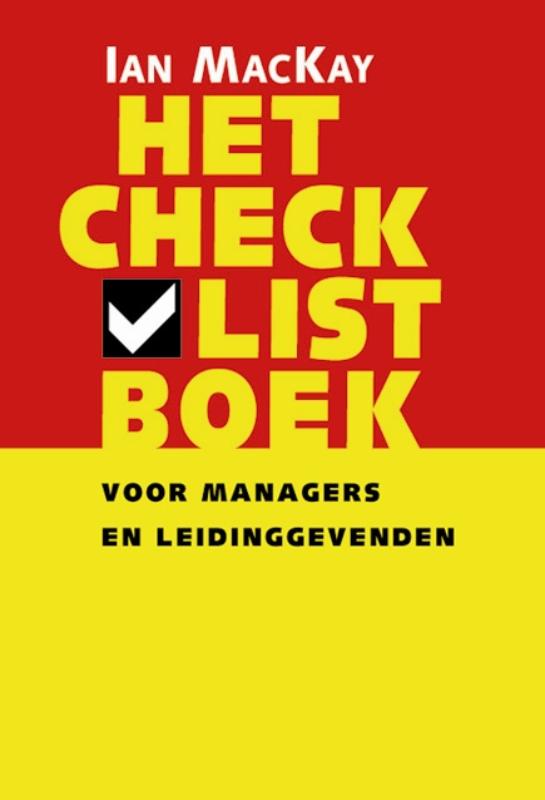 Omslag van Het checklistboek voor managers en leidinggevenden