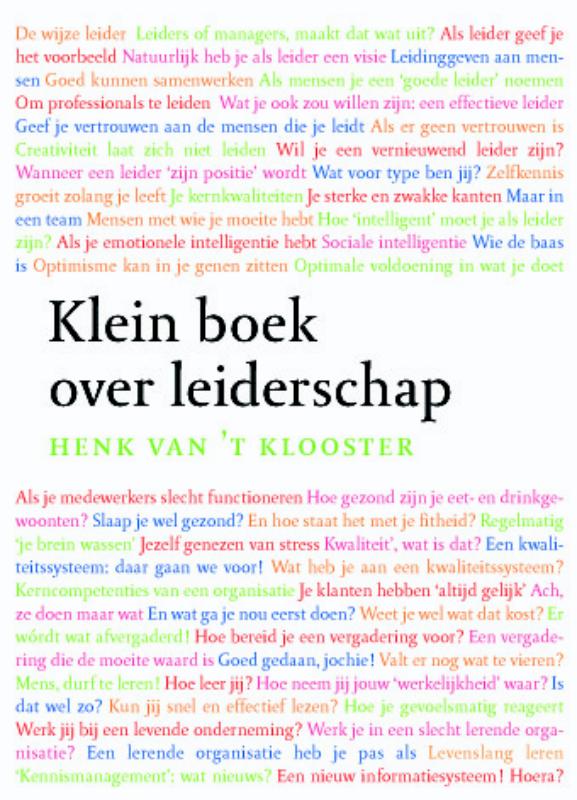 Omslag van Klein boek over leiderschap