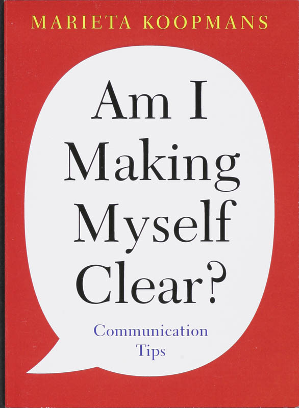 Omslag van Am I Making Myself Clear?
