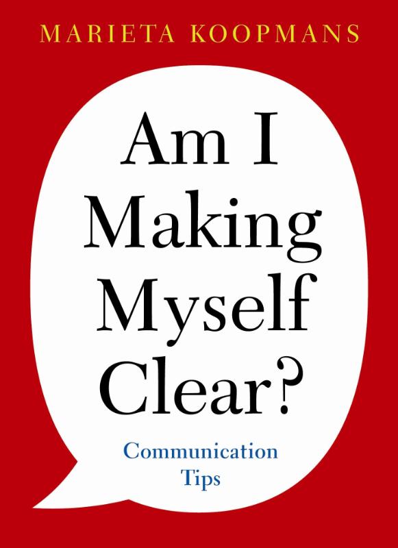Omslag van Am I making myself clear?
