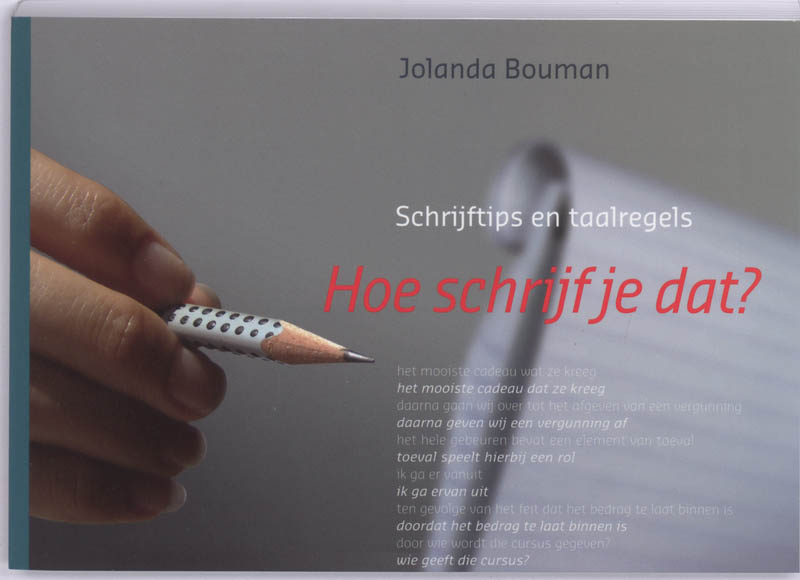Omslag van Hoe schrijf je dat?