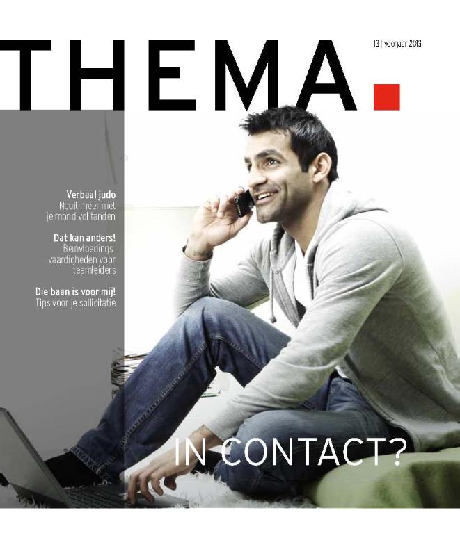 Omslag van Magazine 2013: In contact?