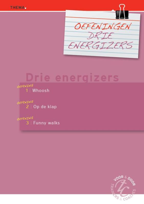 Omslag van Oefeningen drie energizers