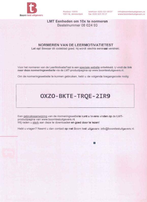 Omslag van Normeren van de leermotivatietest