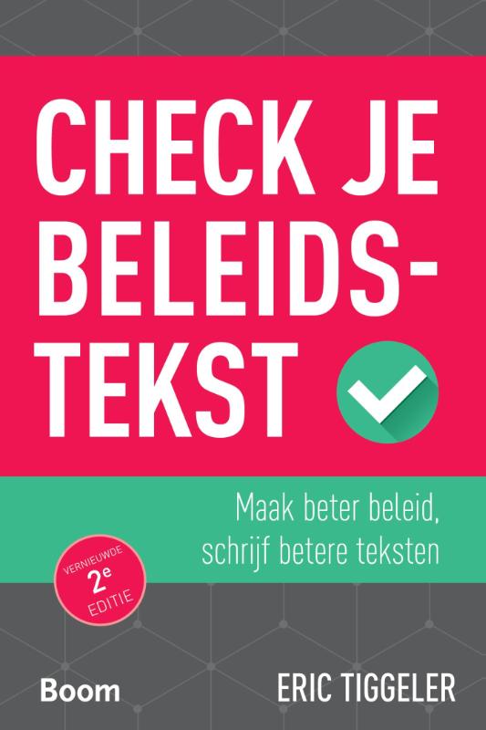 Omslag van Check je beleidstekst