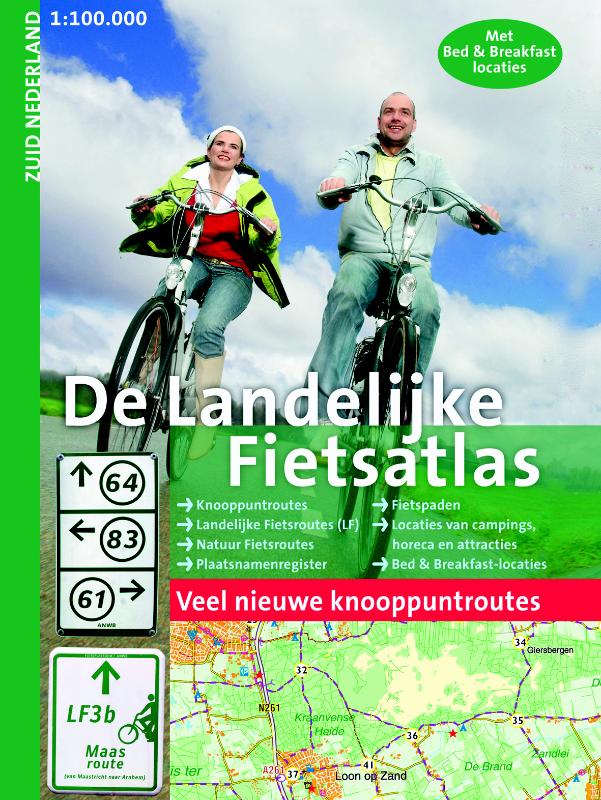 Omslag van Landelijke Fietsatlas Zuid-Nederland