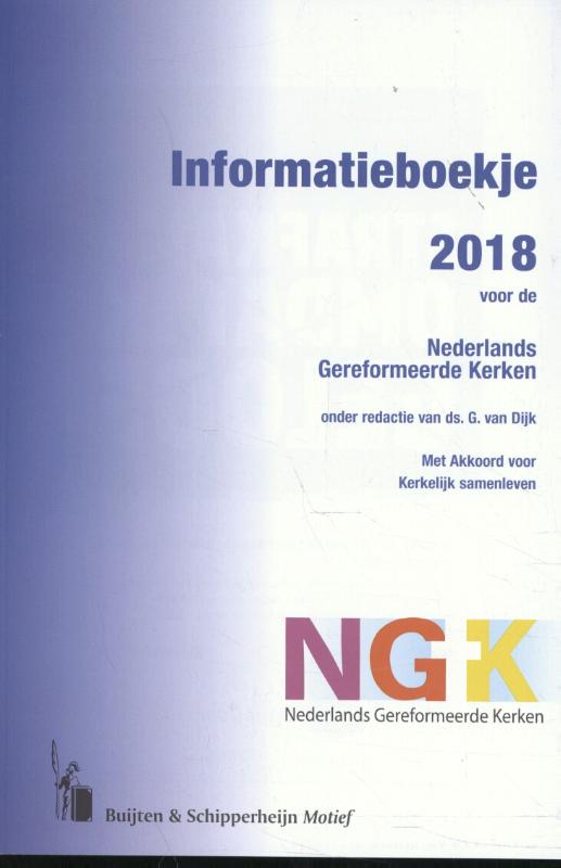 Omslag van Informatieboekje 2018 voor de Nederlands Gereformeerde Kerken