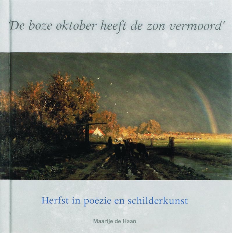 Omslag van De Boze oktober heeft de zon vermoord