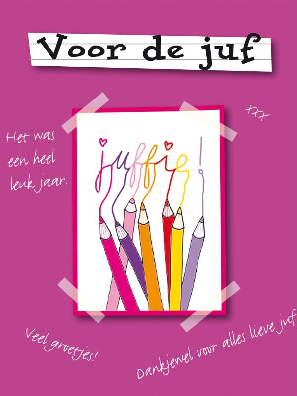 Omslag van Voor de juf