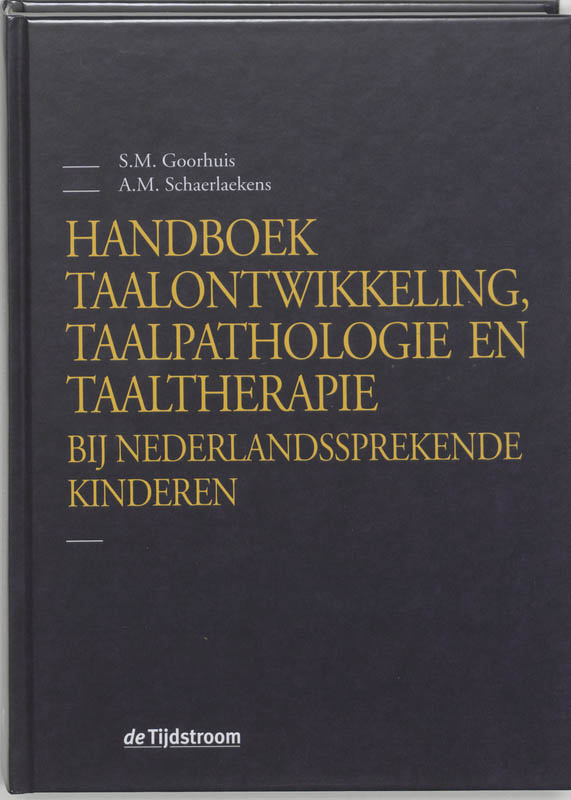 Omslag van Handboek taalontwikkeling, taalpathologie en taaltherapie bij Nederlandssprekende kinderen