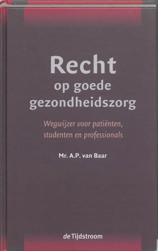 Omslag van Recht op goede gezondheidszorg