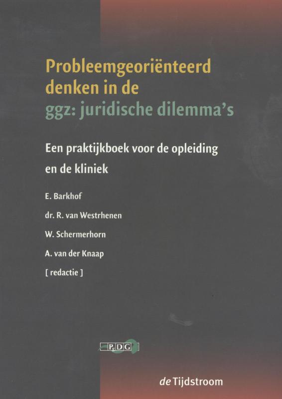 Omslag van Probleemgeoriënteerd denken over gezondheidsjuridische vragen in de ggz