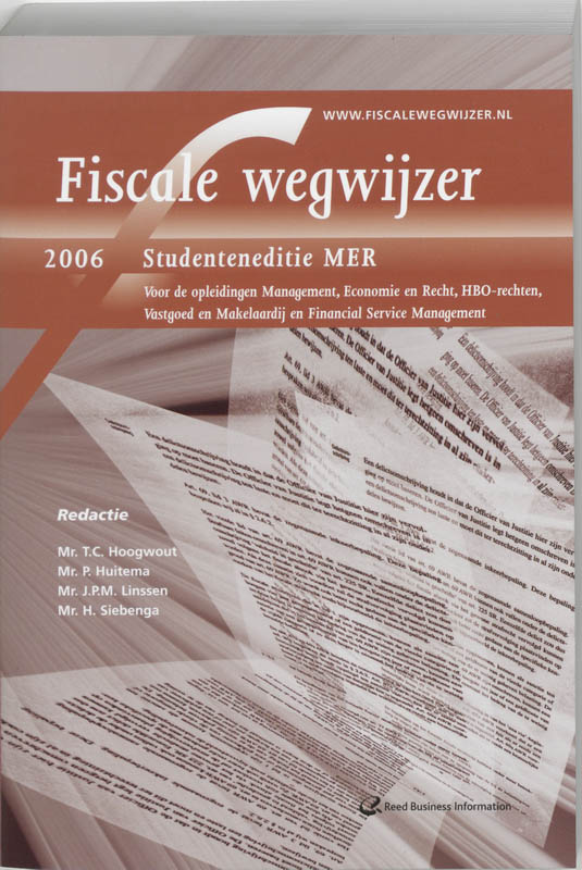 Omslag van Fiscale wegwijzer 2006, Studie editie MER