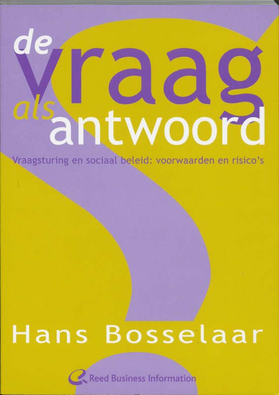 Omslag van De vraag als antwoord