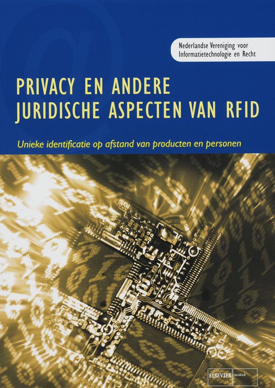 Omslag van Privacy en andere juridische aspecten van RFID