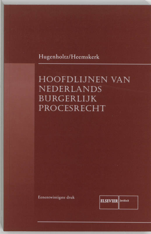Omslag van Hoofdlijnen Nederlands burgerlijk procesrecht