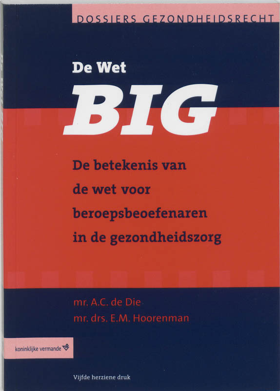 Omslag van De Wet BIG