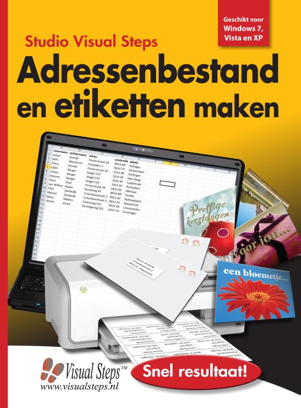 Omslag van Adressenbestand en etiketten maken