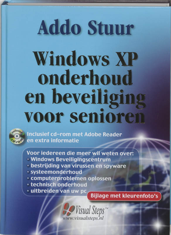 Omslag van Windows XP onderhoud en beveiliging voor senioren
