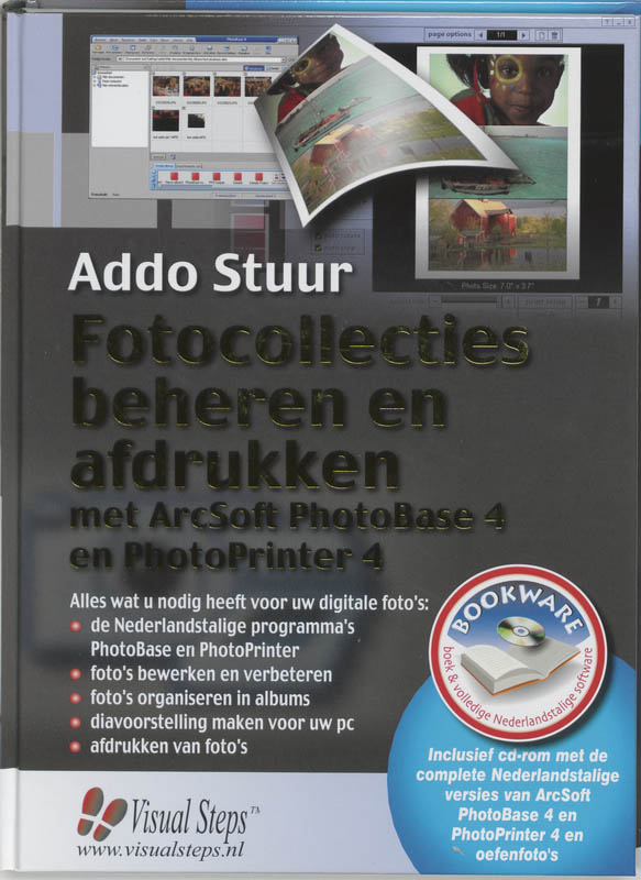 Omslag van Fotocollecties beheren en afdrukken met ArcSoft PhotoBase en PhotoPrinter