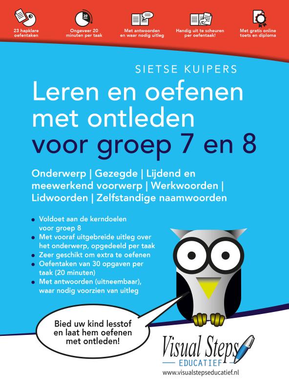 Omslag van Leren en oefenen met ontleden voor groep 7 en 8
