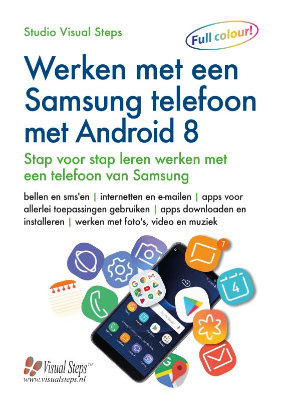 Omslag van Werken met een Samsung telefoon met Android 8